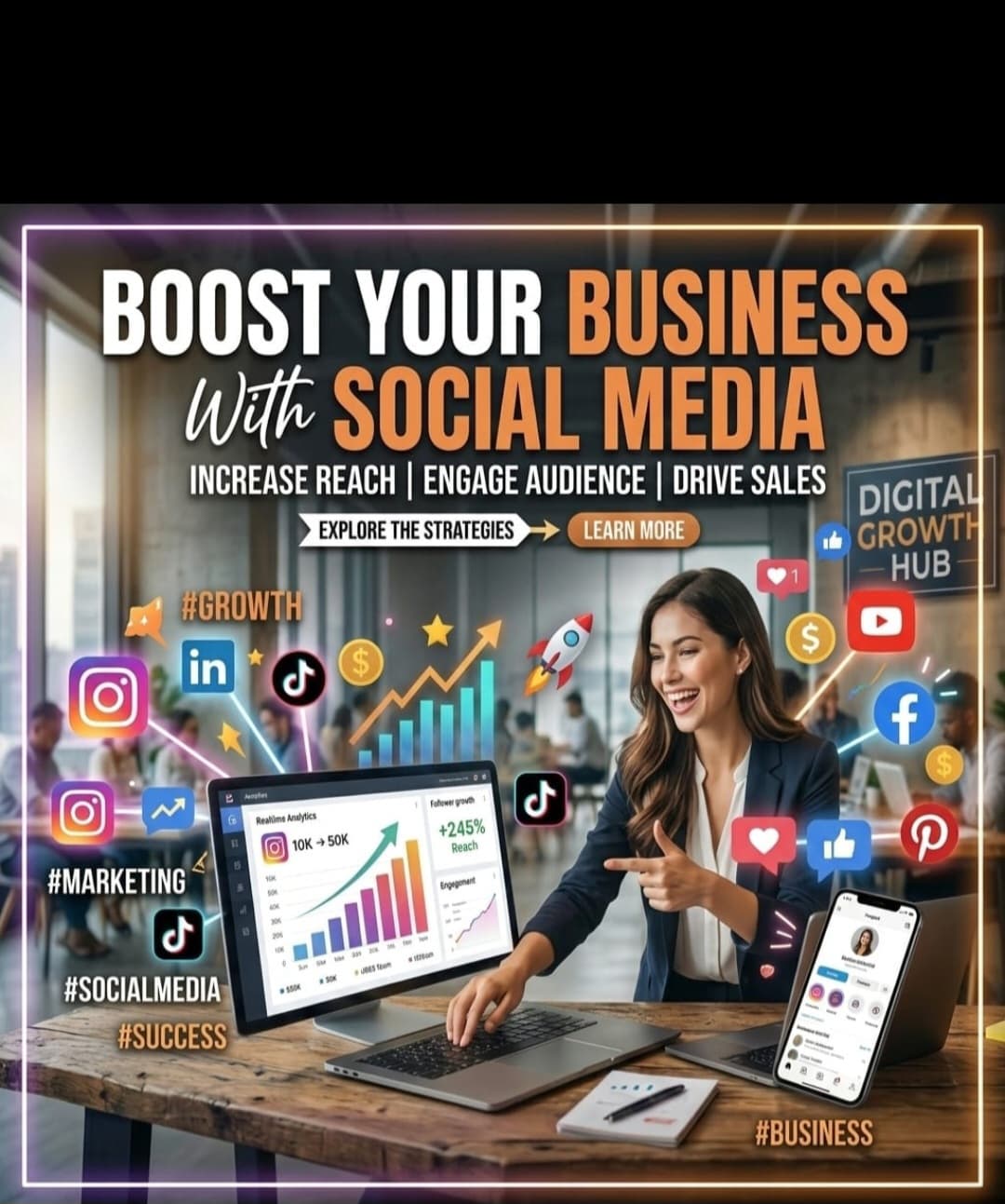Boost your business with our social media marketing services